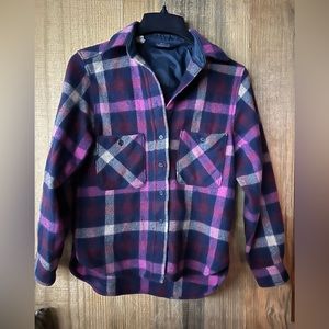 Vintage women’s Woolrich plaid shirt.